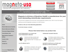 Tablet Screenshot of magneta-usa.com